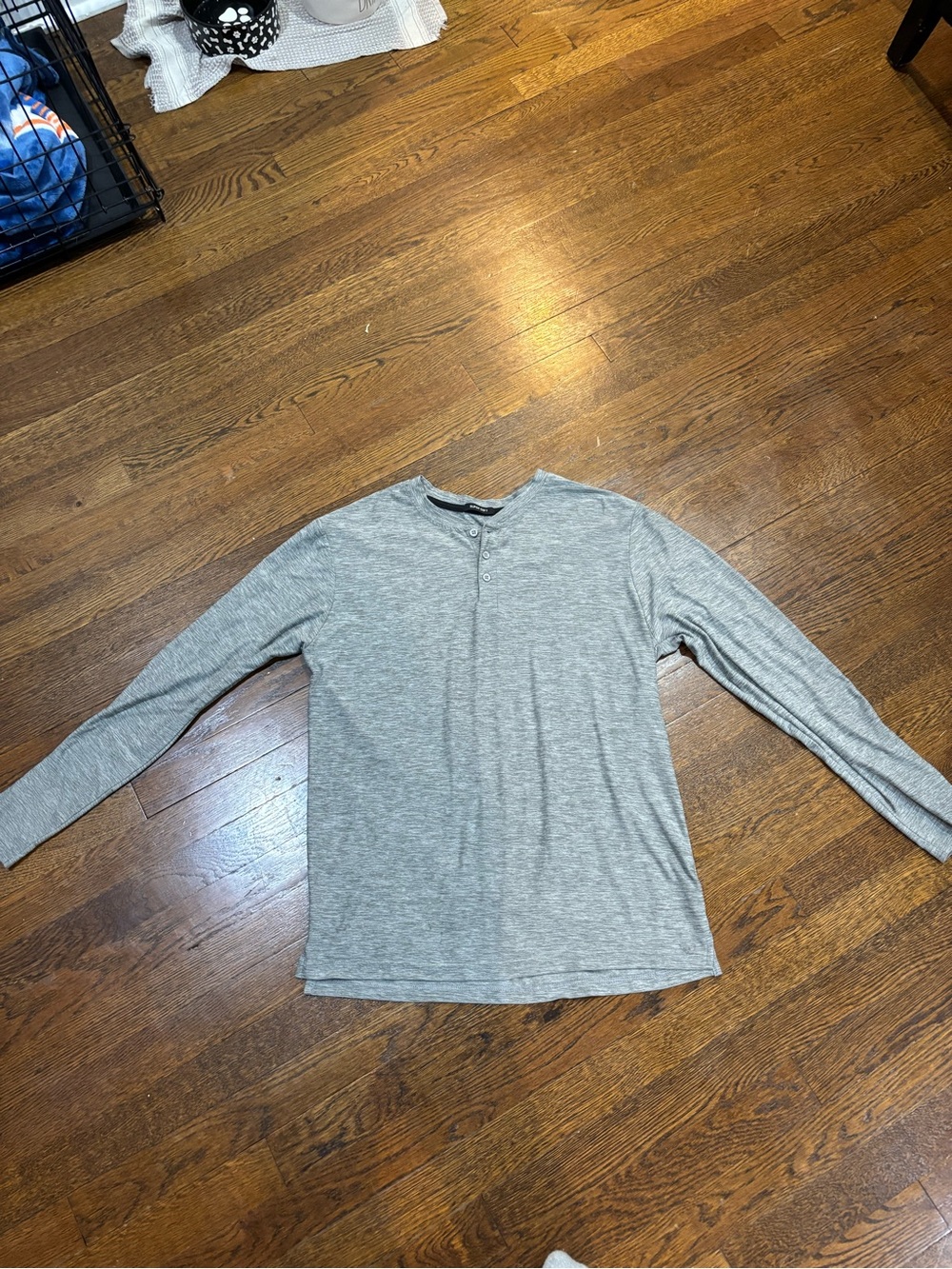 Dockers Heather Gray Henley Shirt